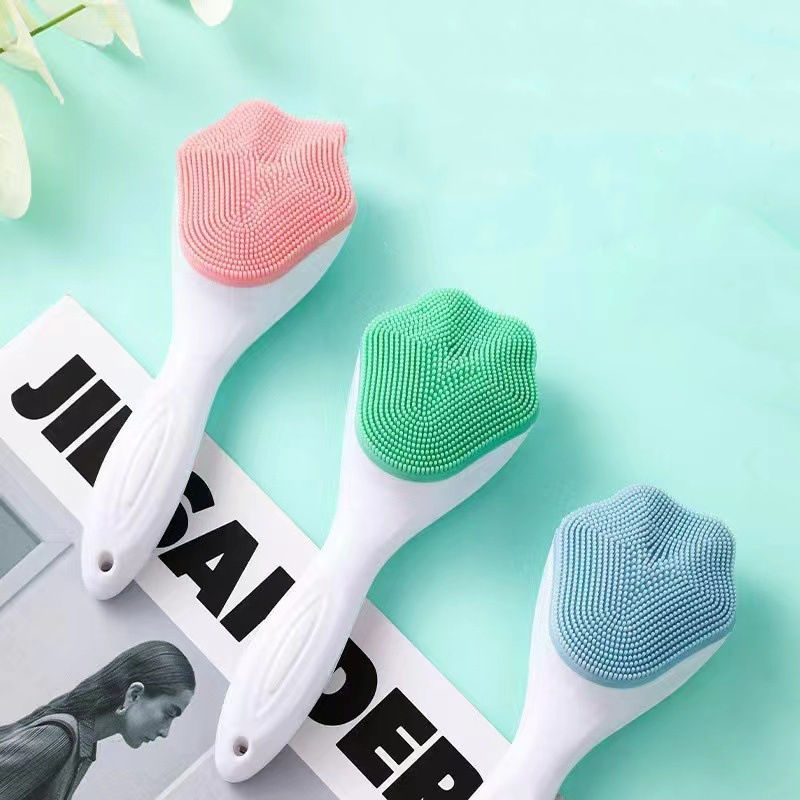 Gentle Silicone Face Scrubber & Exfoliator – Perfect for Sensitive and Dry Skin